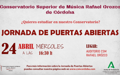 JORNADA DE PUERTAS ABIERTAS (CURSO 2024/25)