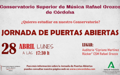 JORNADA DE PUERTAS ABIERTAS (CURSO 2025/26)