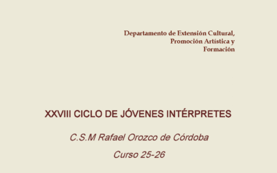 XXVIII CICLO DE JÓVENES INTÉRPRETES